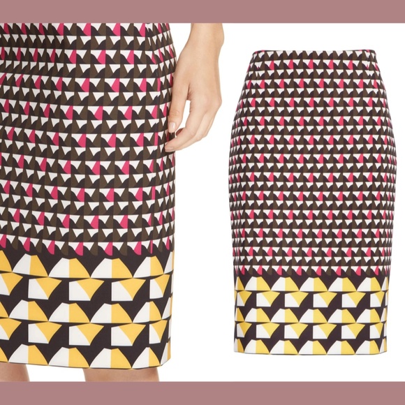 NEW HUGO BOSS [ 12 US ] Vareika‎ Anthracite Mélange Pencil Skirt - Picture 2 of 16